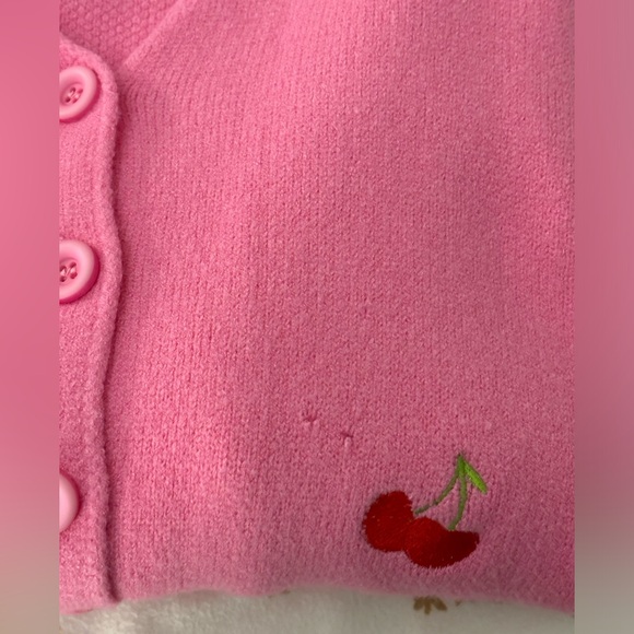 Adika Pink Cherry Cardigan Top - Picture 3 of 3